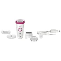 Эпилятор Braun 9-567 Silk-epil 9 Legs, body & face белый/розовый