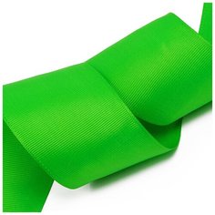 Лента Ideal репсовая в рубчик шир.50мм цв. 579 (120) ярк.зеленый уп.27,42м