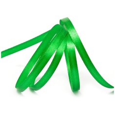 Лента атласная 1/4 (6мм) цв.3042 зеленый IDEAL уп.27,4 м