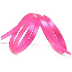 Лента атласная 1/4 (6мм) цв.3083 фуксия IDEAL уп.27,4 м