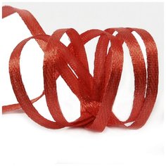 Лента атласная 1/8 (3мм) цв.3091 т.красный IDEAL уп.100 м