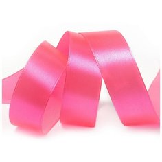 Лента атласная 3/4 (20мм) цв.3080 ярк.розовый IDEAL уп.27,4 м