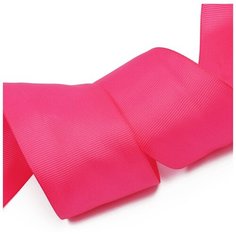 Лента Ideal репсовая в рубчик шир.50мм цв. 187 фуксия уп.27,42м