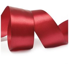 Лента атласная 1 1/2 (38мм) цв.3088 т.бордовый IDEAL уп.27,4 м