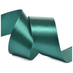 Лента атласная 1 1/2 (38мм) цв.3045 изумрудный IDEAL уп.27,4 м