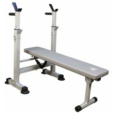 Скамья со стойками под штангу DFC складная DKF01