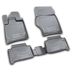 Коврики в салон AUDI Q7 2006-2015, 4 шт. (полиуретан, серые) Element