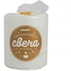 Декоративный ночник свеча старт, снег Start