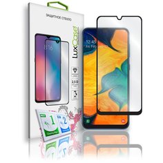 Защитное стекло для Samsung Galaxy A30 2019 / на Самсунг Гелакси А30 2019 / 2.5D Черная рамка 0,33 мм Lux Case