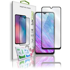 Защитное стекло для ZTE Blade 20 Smart / на ЗТЕ Блейд 20 Смарт / 2.5D / Полноклеевое Черная рамка 0,33 мм Lux Case