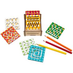 WoodlandToys Линейки-трафареты Смайлики