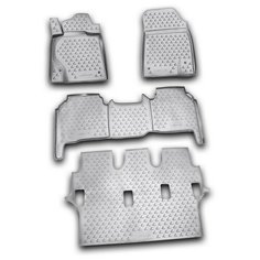 Коврики в салон LEXUS LX570 2007-2012, 4 шт. (полиуретан, серые) Element