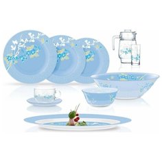 Столовый сервиз JAPANESE BLUE 46 пр. 6 перс. ОАЭ 66417 Luminarc