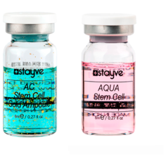 Stayve Сыворотка для лица под дермапен / мезороллер, набор 2 ампулы х 8 мл, анти акне + увлажнение