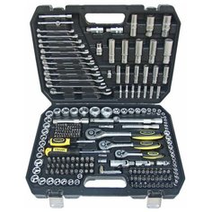 Набор инструмента ER-80216: 1/2"&1/4"&3/8"DR 6-гранный 216 предметов эврика