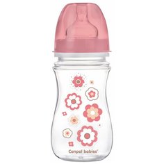 Бутылочка Canpol babies EasyStart, Newborn baby, Pp, с широким горлышком, антиколиковая, 240 мл, 3+ месяцев, розовый (250989237)