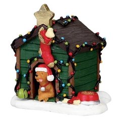 Сувенир Фигурка Собака в новогодней конуре Lemax