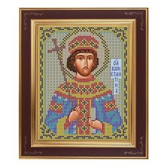 Набор для вышивания бисером Икона Св. Константин 12 х 15 см М220 Galla Collection