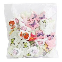 Аппликации пришивные объемные, ассорти (100шт./уп.) АЙРИС пресс