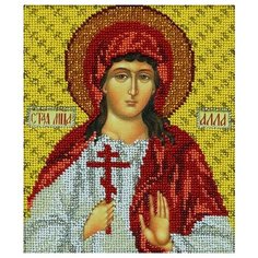 В326 Набор для вышивания бисером Кроше Св. Алла, 12х14,5 см Радуга бисера