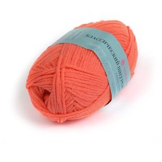 Пряжа для вязания ПЕХ Классический шнурок (60% хлопок, 40% акрил) 5х50г/135м цв.351 св.коралл Пехорка