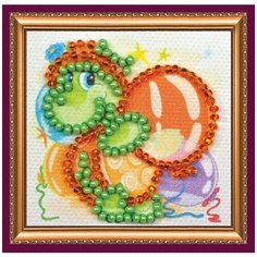 Набор для вышивания с магнитом АБРИС АРТ AMM-033 Черепашка 5х5см Abris ART