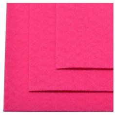Фетр листовой жесткий IDEAL 1мм 20х30см FLT-H1 уп.10 листов цв.609 ярк.розовый
