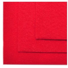 Фетр листовой жесткий IDEAL 1мм 20х30см FLT-H1 уп.10 листов цв.603 красный