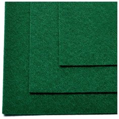Фетр листовой жесткий IDEAL 1мм 20х30см FLT-H1 уп.10 листов цв.667 т.зеленый