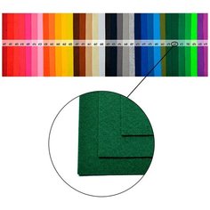 Фетр листовой мягкий IDEAL 1мм 20х30см FLT-S1 уп.10 листов цв.667 т.зеленый