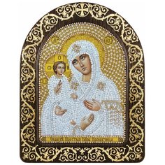Набор для вышивания Нова Слобода Православный киот, Богородица "Троеручица", 13,5*17 см Nova Sloboda