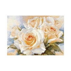 Набор для вышивания крестиком Алиса Белые розы, 40*27 см (2-32)