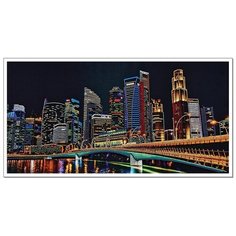 Набор для вышивания Нова Слобода "Ночной город", 60*30 см Nova Sloboda