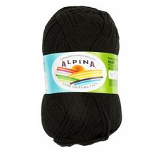 Набор пряжи Alpina "Nana", 10*50 г, 105 м+/-10 м, №02 черный