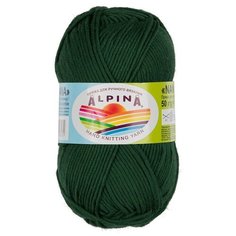 Набор пряжи Alpina "Nana", 10*50 г, 105 м+/-10 м, №22 темно-зеленый