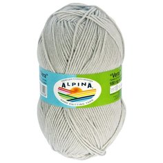 Набор пряжи Alpina "Vera", 55% акрил, 45% хлопок, 5*100 г, 280 м+/-15 м, №22 серый