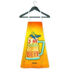 Фартук кухонный Daribo Save water drink beer DA81022