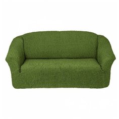 Чехол на 3-х местный диван без оборки, цвет зеленый Karbeltex