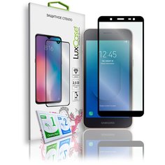 Защитное стекло для Samsung Galaxy J2 Core / на Самсунг Гелакси Джей 2 Кор / 2.5D / Полноклеевое Черная рамка 0,33 мм Lux Case