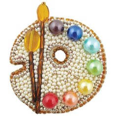 БП223 Набор для изготовления броши Палитра брошь 5,5*6см. Crystal Art