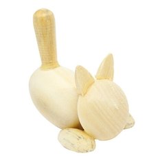 Деревянная заготовка Фигурки животных Котёнок, h3,1*4,3*2,1см 2 шт АЙРИС пресс