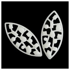 CON2516 Украшение 18*40 (белый) 5 шт АЙРИС пресс