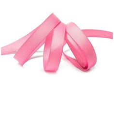 Лента Ideal репсовая в рубчик шир.12мм цв.155 (5029) ярк.розовый уп.27,42м