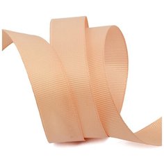 Лента Ideal репсовая в рубчик шир.25мм цв. 813 пудровый уп.27,42м