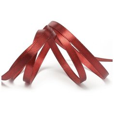 Лента атласная 1/4 (6мм) цв.3091 т.красный IDEAL уп.27,4 м