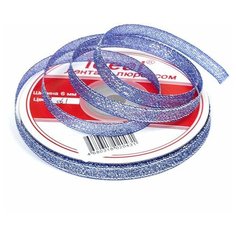 Лента IDEAL с люрексом ТВ-ЛЮР шир. 6мм цв.061 синий уп.22,85 м