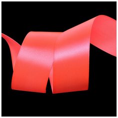 Лента атласная 1 1/2 (38мм) цв.3079 ярк.розовый IDEAL уп.27,4 м