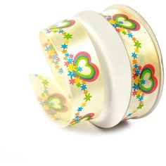 Лента атласная с рисунком TBY.LDA2208 шир.25мм уп.10м Ideal