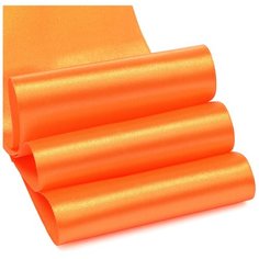 Лента атласная 4 (100мм) цв.3020 ярк.оранжевый IDEAL уп.27,4 м