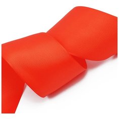 Лента Ideal репсовая в рубчик шир.50мм цв. 235 (057) класс.красный уп.27,42м